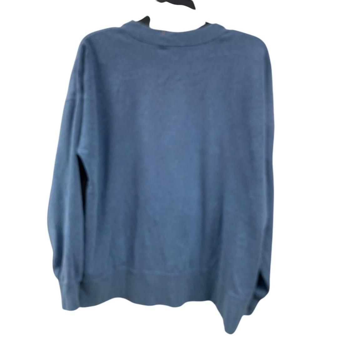 Upcycled Hand Printed Womens Large Jesus Chosen Cross Long Sleeve Sweatshirt