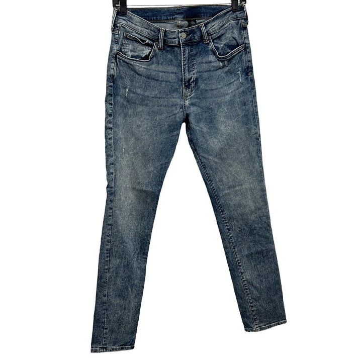 H&amp;M &amp;Denim Womens Size 36 Factory Distressed Stretch Cotton Denim Skinny Jeans