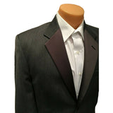 Chaps Ralph Lauren 42L GRAY Pointy Lapel Mens Tuxedo Jacket Wedding Prom Costume