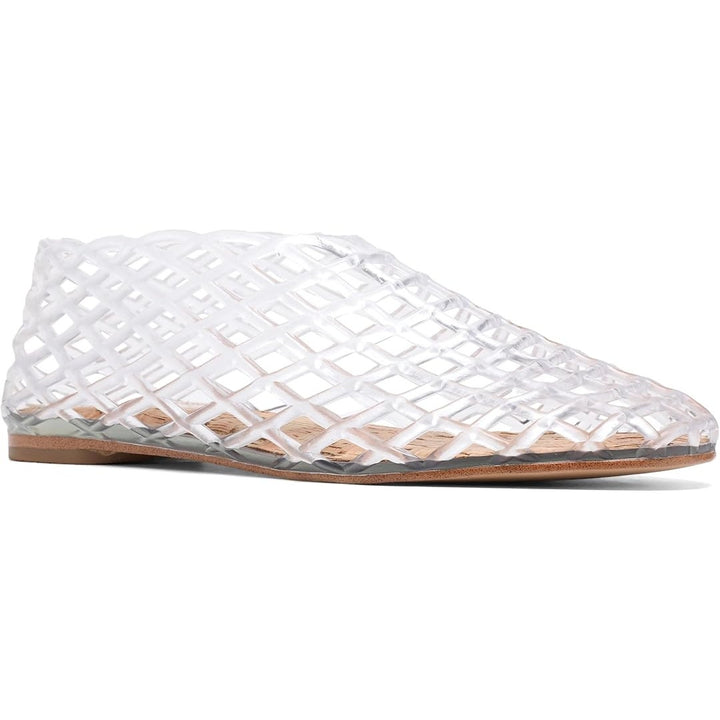New Womens Size 10 Clear Jelly Slide On Low Heel Sandals Mesh Sandals Shoes
