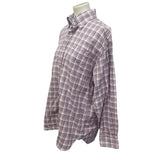 Tommy Hilfiger Mens Medium 100% Cotton Gingham Long Sleeve Button Down Shirt