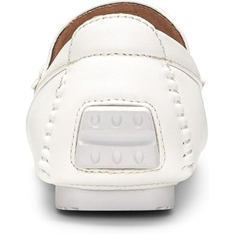 Bruno Marc Mens Size 10 White Faux Leather Driving Loafers Casual Slip On Shoes