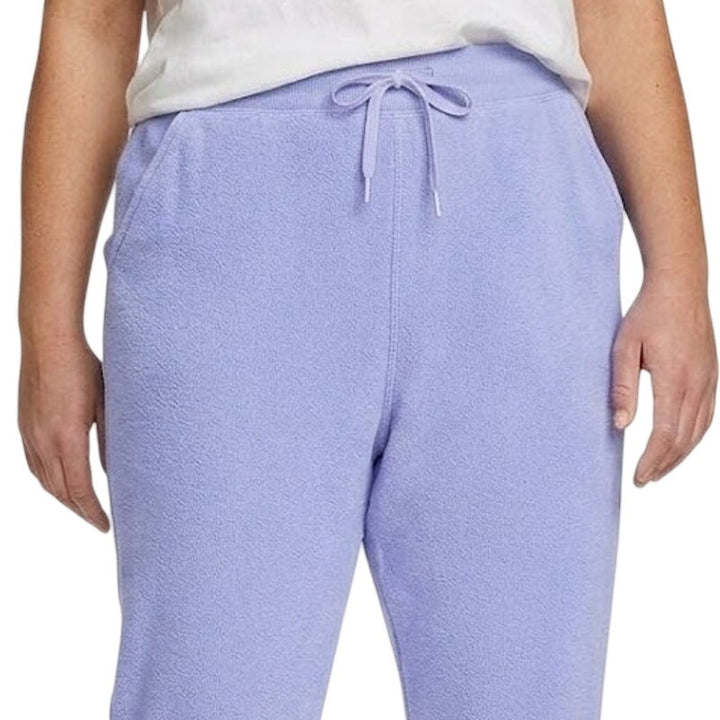 New Eddie Bauer Womens Plus 3X Purple Haze Cozy Camp Fleece Jogger Sweatpants