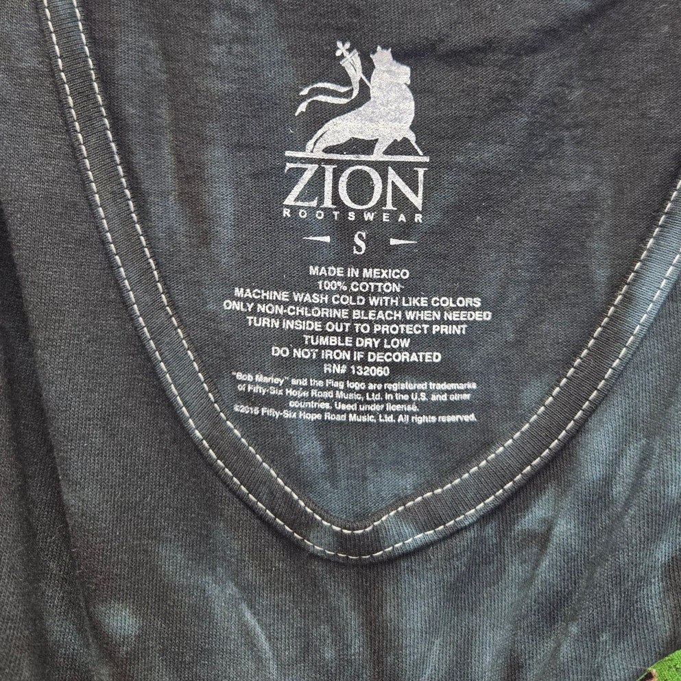 Zion Rootswear Mens Small Bob Marley Tie Dye 100% Cotton Tank Top