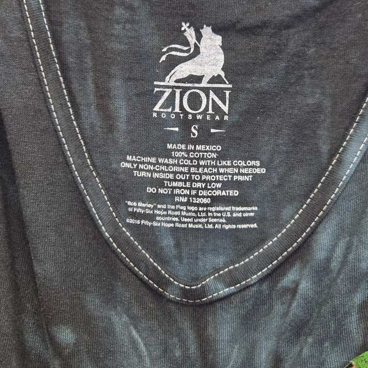 Zion Rootswear Mens Small Bob Marley Tie Dye 100% Cotton Tank Top