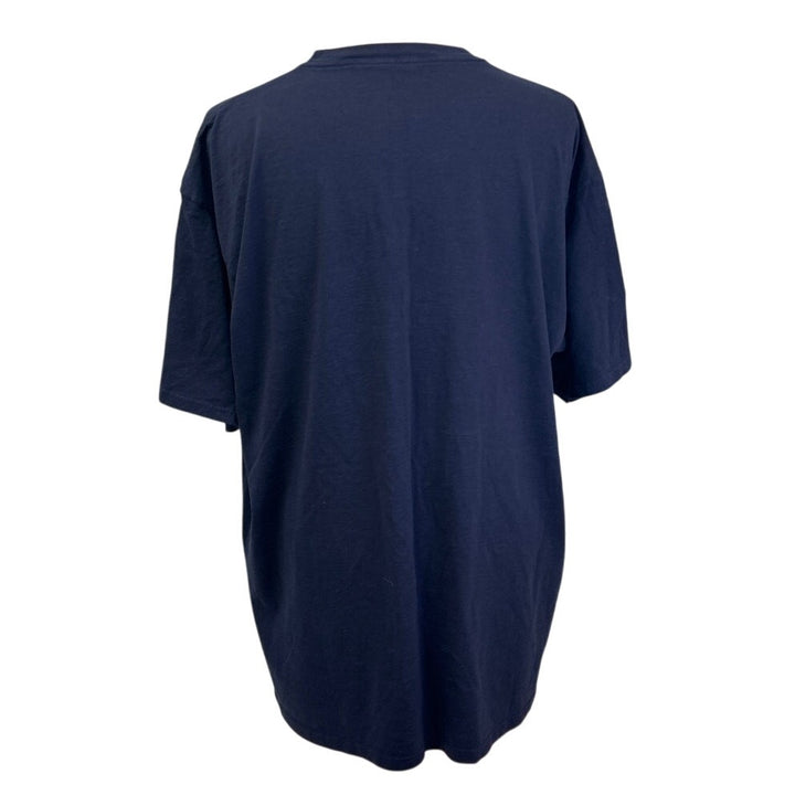 Majestic MLB Mens 2XL Chicago Baseball 100% Cotton Navy Short Sleeve Tee Shirt