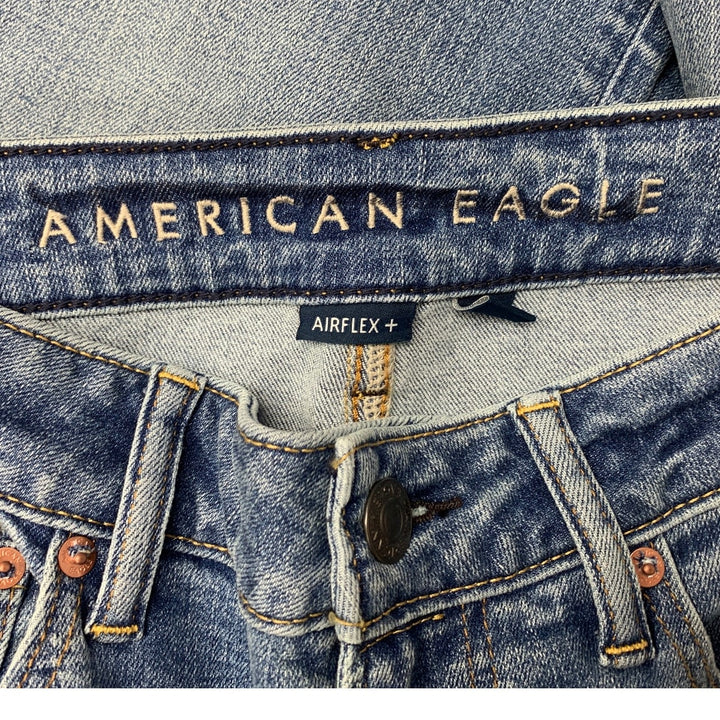 New American Eagle Mens 32X34 Airflex+ Athletic Fit Denim Blue Jeans
