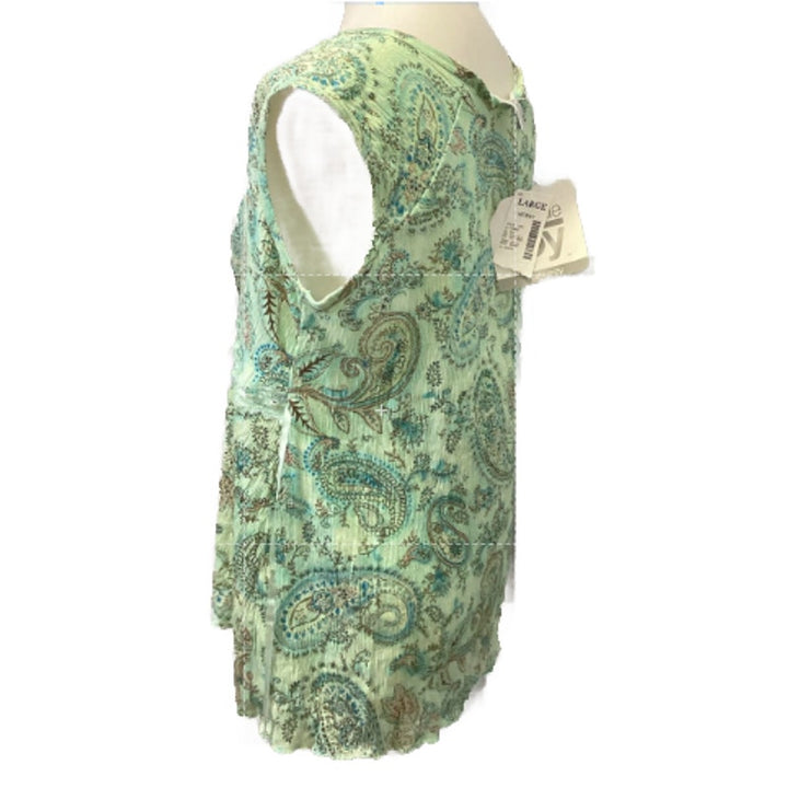 New Bundle of Joy Large Maternity PolyCotton Blend Sleeveless Deep V Blouse Top