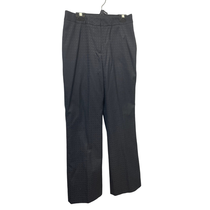 New Amanda Smith Petite Suits 2P PolyCotton Textured Black Squares Career Pants