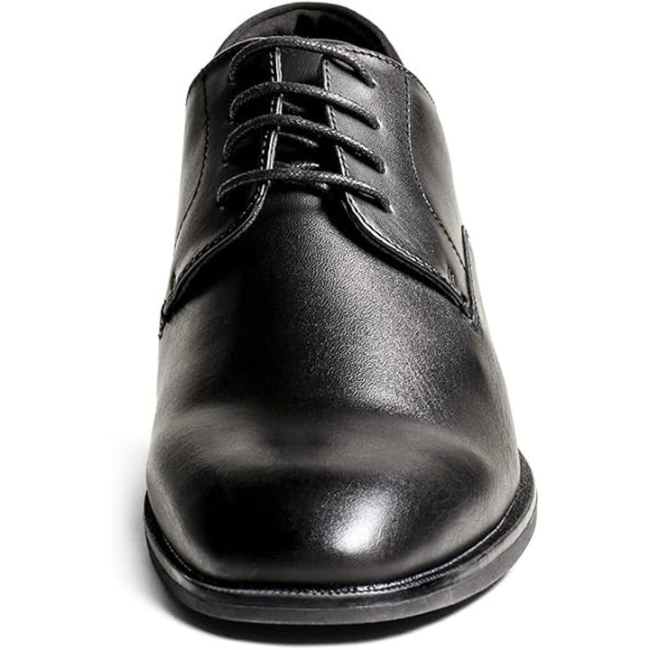 Bruno Marc Mens Size 14 Black Faux Leather Lace Up Low Heel Dress Oxford Shoes