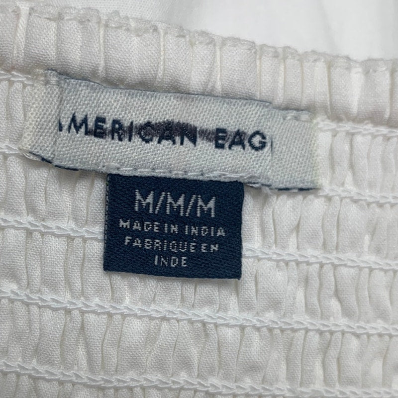 New American Eagle Womens Medium White Front Tie Adjustable Strap Dress
