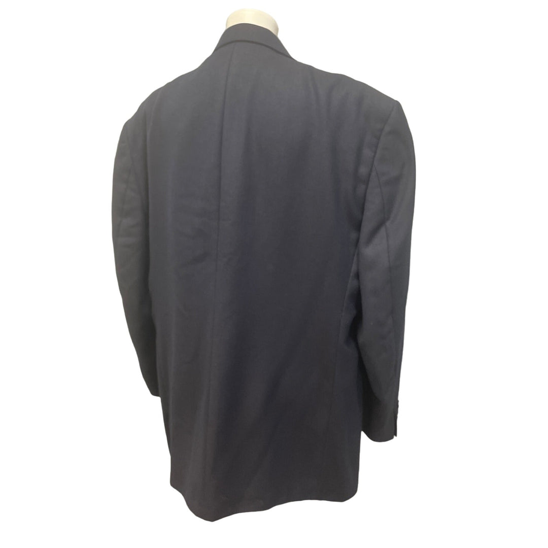 Hart Schaffner Marx Mens XXL Navy Blue Long Sleeve Button Up Suit Jacket Only