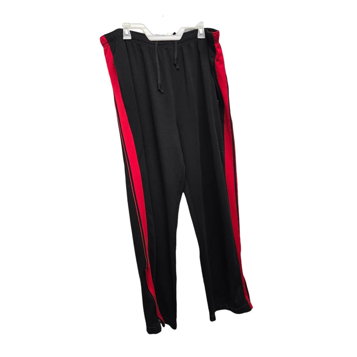 Russell Mens 2XL Polyester Ankle Zip Side Stripe Drawstring Waist Athletic Pants