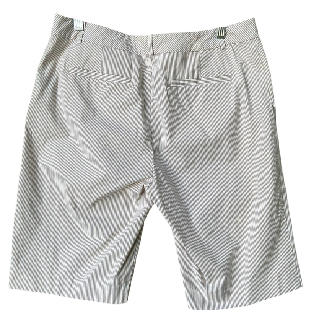Lauren Ralph Lauren Active Womens Size 10 Striped Seersucker Bermuda Shorts