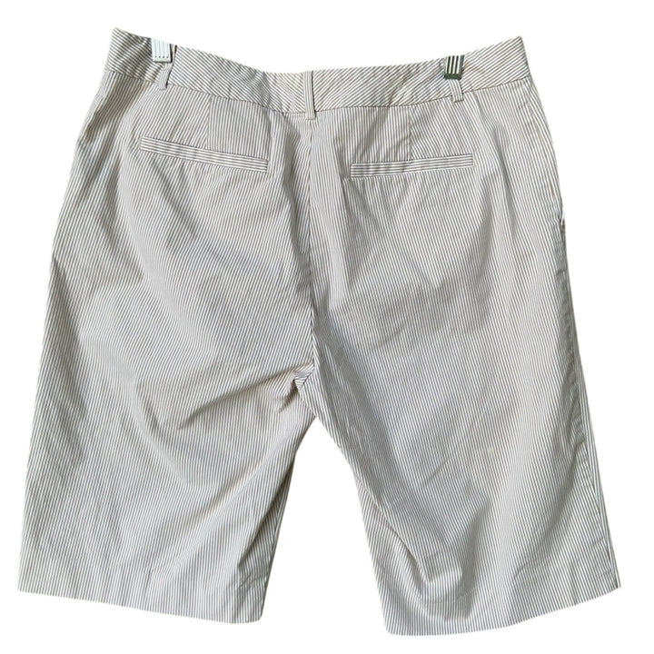 Lauren Ralph Lauren Active Womens Size 10 Striped Seersucker Bermuda Shorts