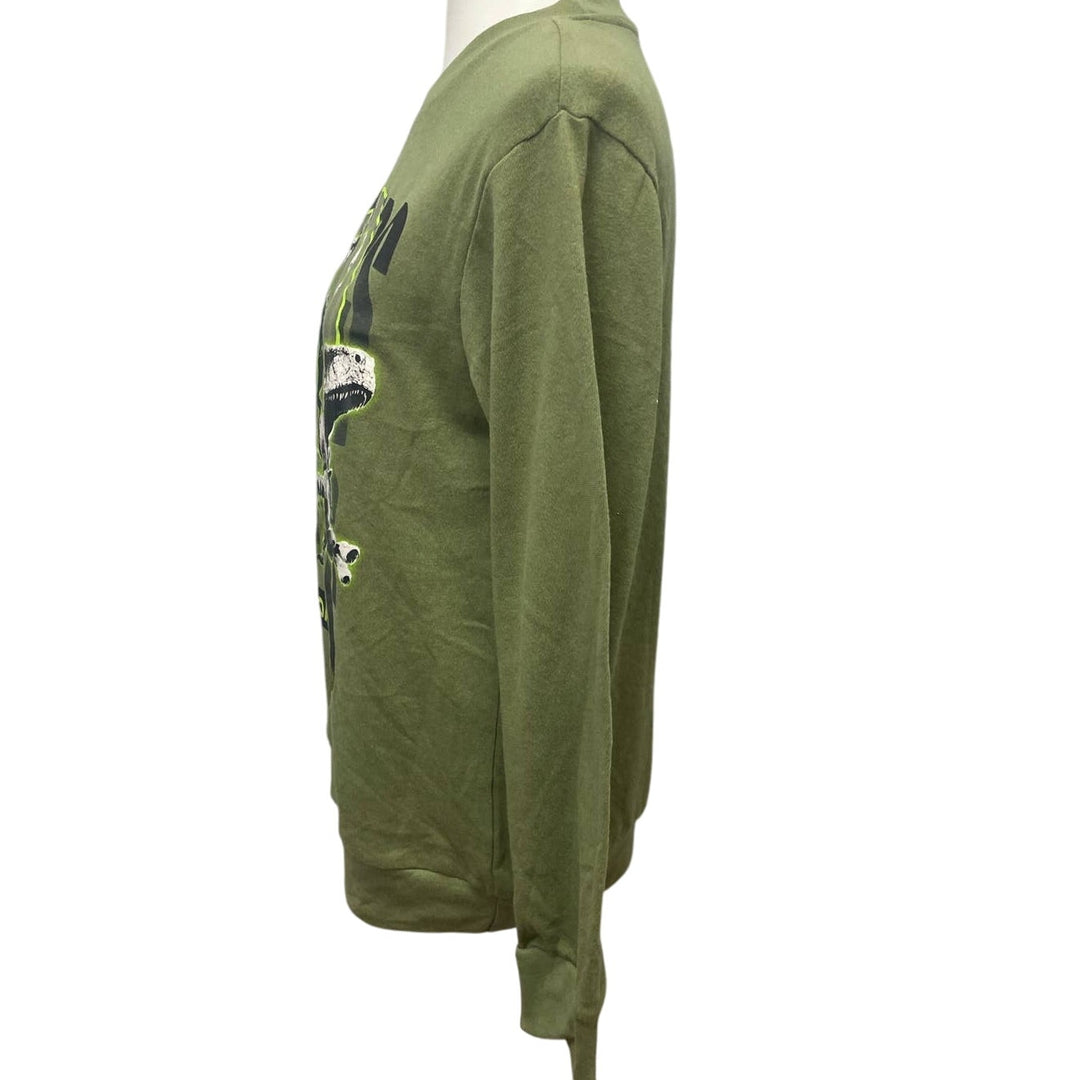 New NWT Jurassic World Dominion Mens XL Long Sleeve Raptor Dinosaur Sweatshirt