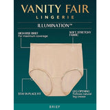 2 New Vanity Fair Womens Size 9 Rose Beige Illumination Brief Stretch Panties