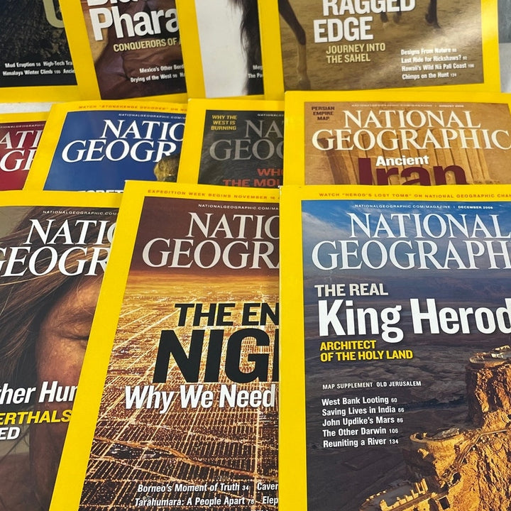 2008 National Geographic Magazine FULL Year 12 Issues W Maps Supplements