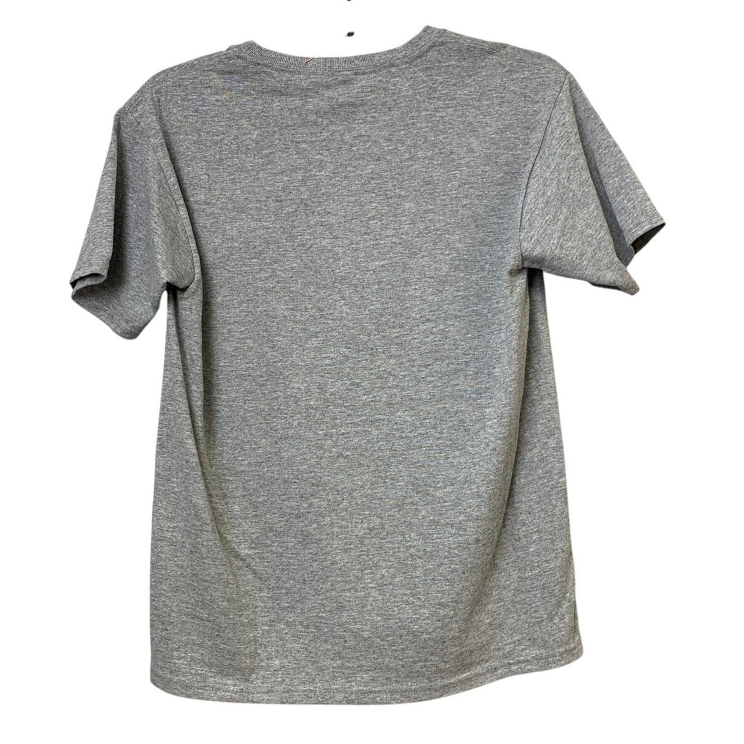 New Upcycled Hand Printed Youth XL Dandelion Wish PolyCotton Crew Neck Tee Shirt