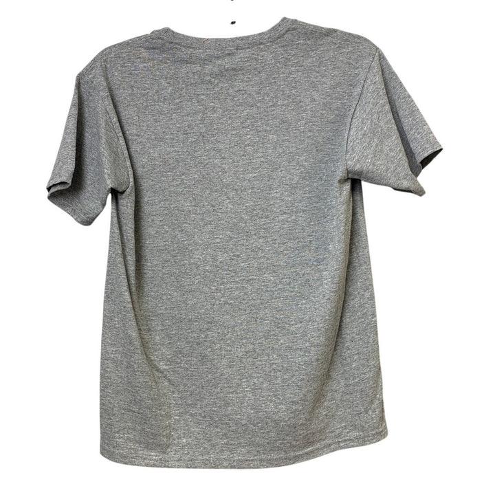 New Upcycled Hand Printed Youth XL Dandelion Wish PolyCotton Crew Neck Tee Shirt