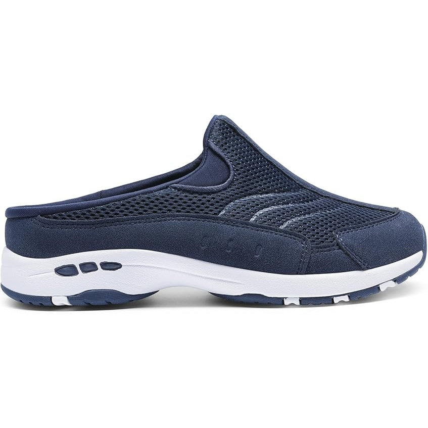 Dream Pairs Womens Size 7.5 Navy Blue White Slide On Mule Sneaker Athletic Shoes