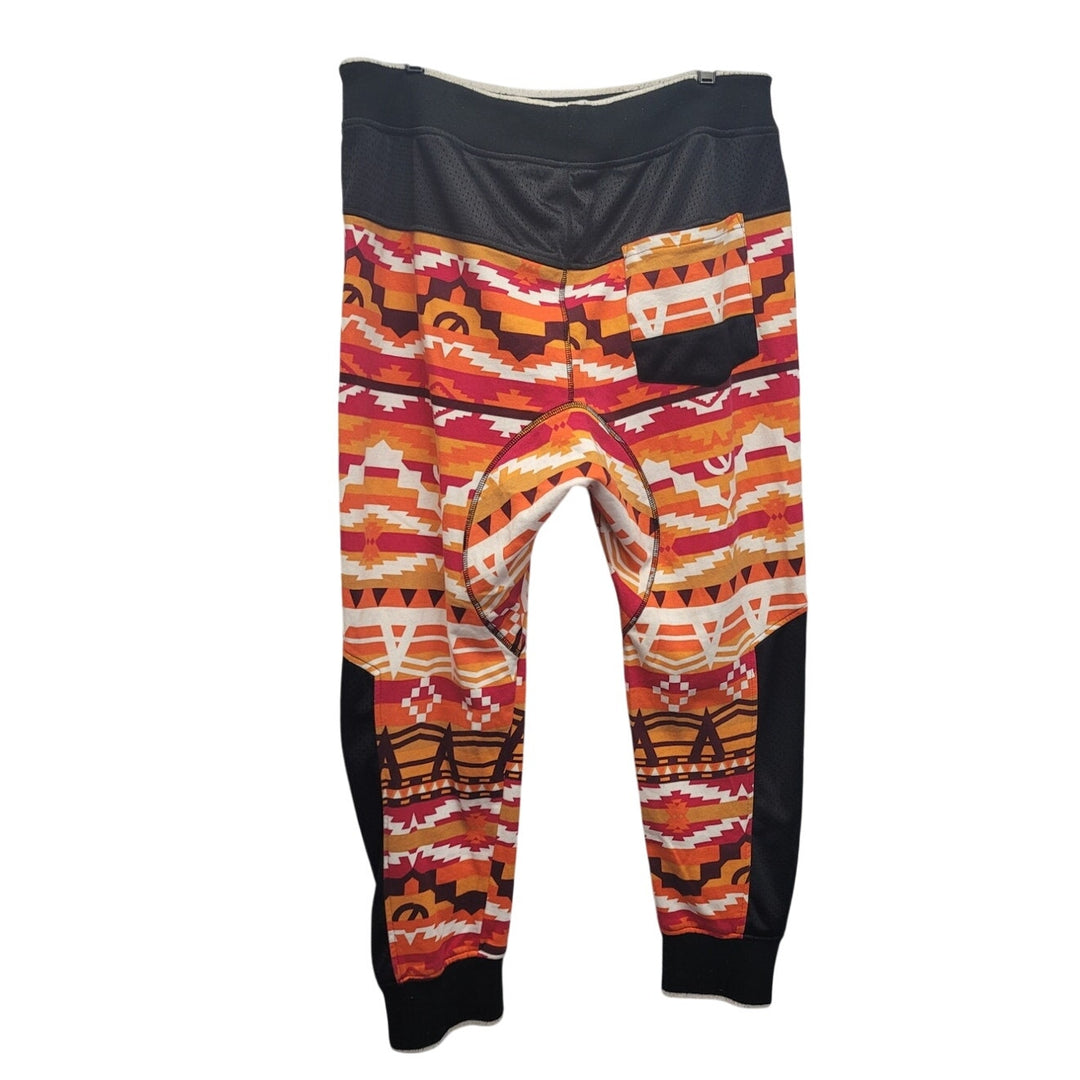 Square Zero Womens XL Cotton  Drawstring Waist Aztec Southwest Sweatpant Joggers
