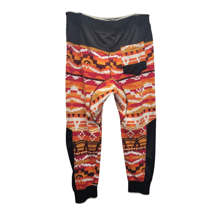 Square Zero Womens XL Cotton  Drawstring Waist Aztec Southwest Sweatpant Joggers