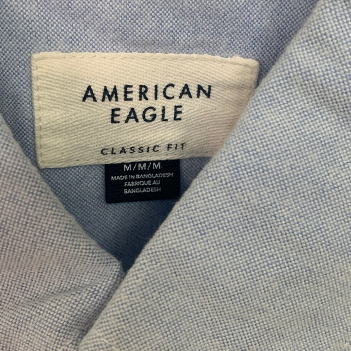 2 New American Eagle Womens Medium Short Sleeve Button Up Collared Shirts