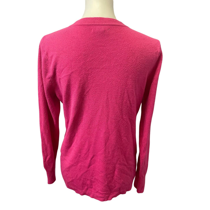 Croft &amp; Barrow Womens Medium Long Sleeve Acrylic Crew Neck Pullover Sweater