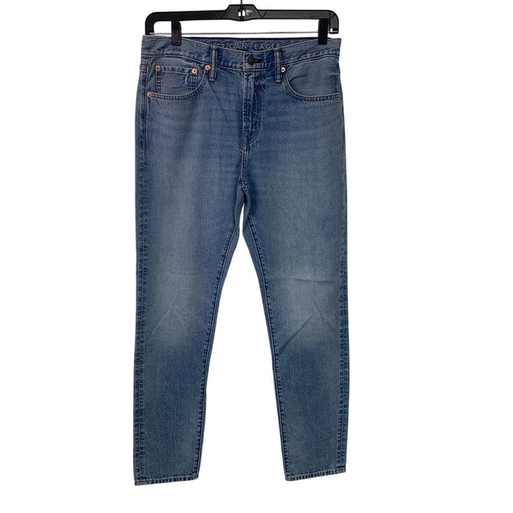 New American Eagle Womens 32X32 Cotton Blend Atheltic Fit Denim Blue Jeans