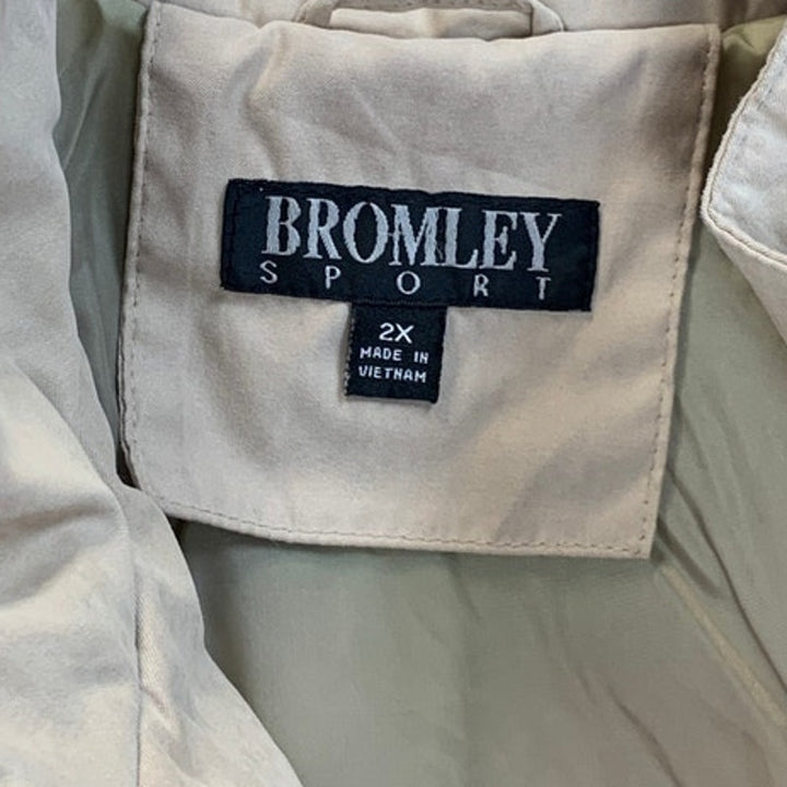Bromley Sport Womens 2X Full Zip Warm Puffer Basic Winter Coat w Pockets