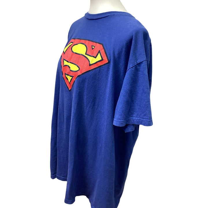 DC Comics Superman Mens 2XL Short Sleeve 100% Cotton Crew Neck Tee Shirt