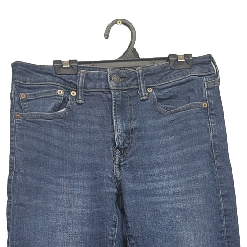 American Eagle Mens 30X32 PolyCotton Factory Whiskered Slim Straight Demin Jeans