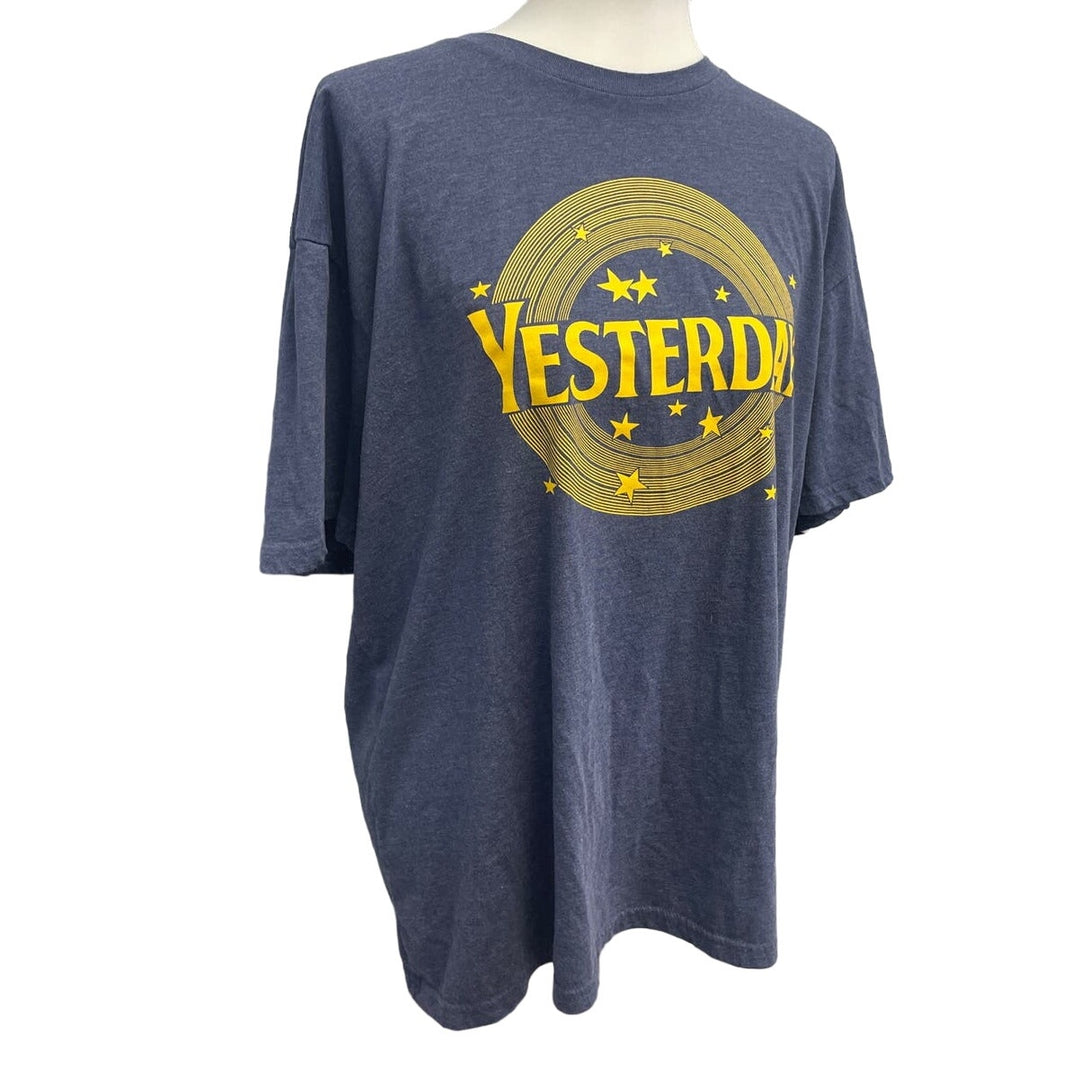 Yesterday Mens XL Short Sleeve PolyCotton Crew Neck Cotton Heritage Tee Shirt