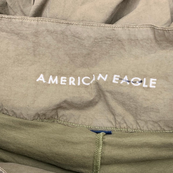 New American Eagle Womens Size 4 Army Olive Green Stretch Cotton Bubble Skort