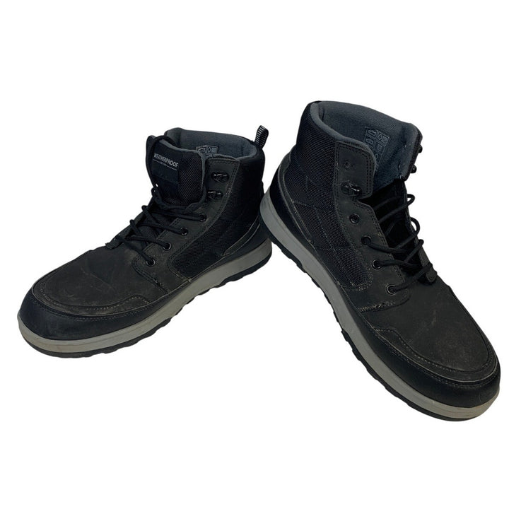 Weatherproof Mens Size 12 Black Jenkins Boot Memory Foam Insole Lace Up Shoes