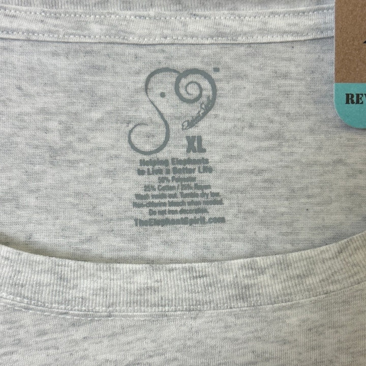 New Hand Printed Womens XL Rainbow Equality Long Sleeve Crew Neck Tee Shirt