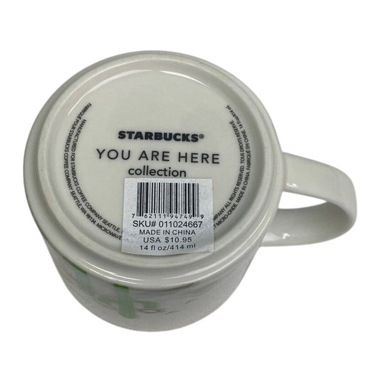 2015 New Starbucks You Are Here Collection Arizona 14oz Ceramic Coffee Mug Cup