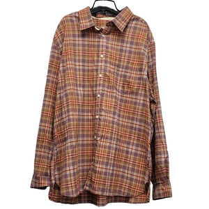 Mossimo Supply Co Mens 2XL 100% Cotton Plaid Long Sleeve Button Up Shirt