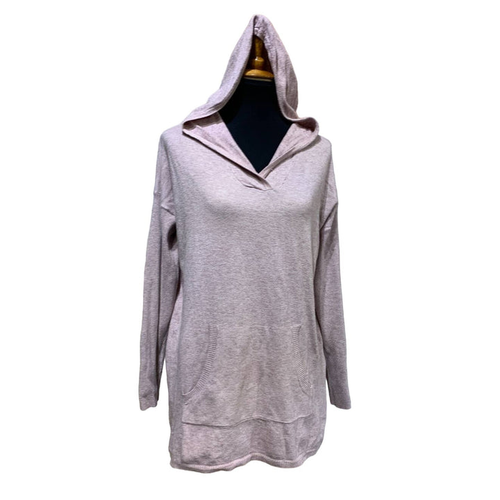 Cyrus Large Long Sleeve Rayon Blend Lightweight Sweater Hoodie w Front Pockets