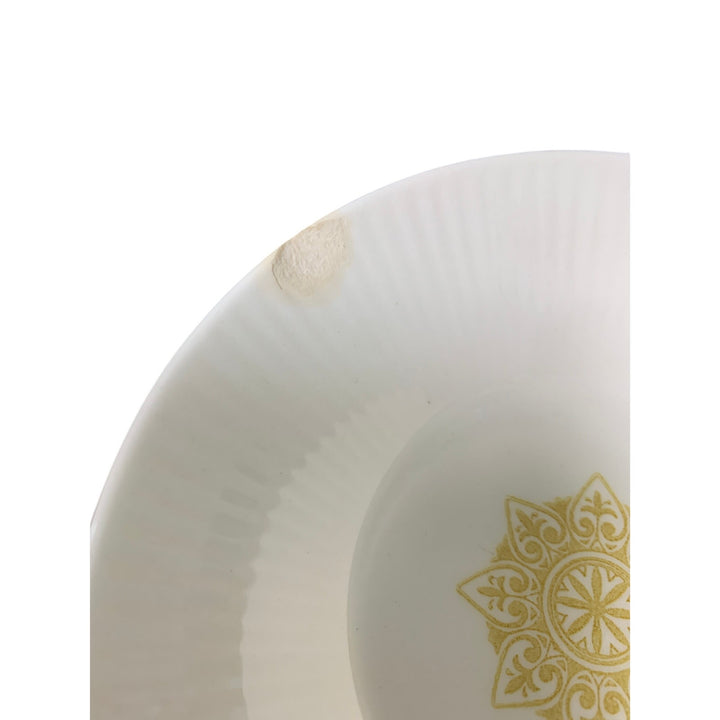 3 Vintage 1960s Sheffield Serenade Solid White Gold 5.5" Ceramic Shallow Bowls