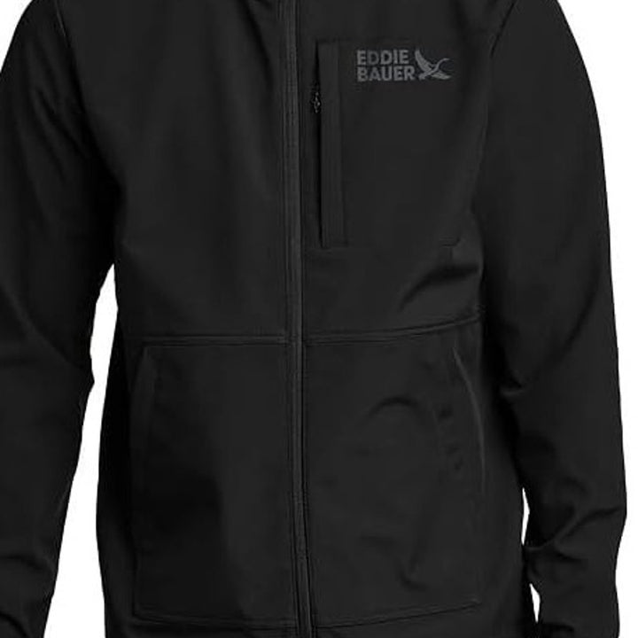 New Eddie Bauer Mens Black Point Vista Hooded StormRepel DWR Waterproof Jacket