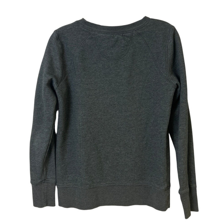 Upcycled Hand Printed Womens Medium Rainbow Equality Long Sleeve Sweatshirt