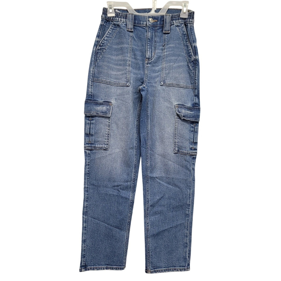 New American Eagle Womens Size 0 Regular Stretch Denim Blue Jeans w Pockets
