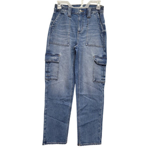 New American Eagle Womens Size 0 Regular Stretch Denim Blue Jeans w Pockets