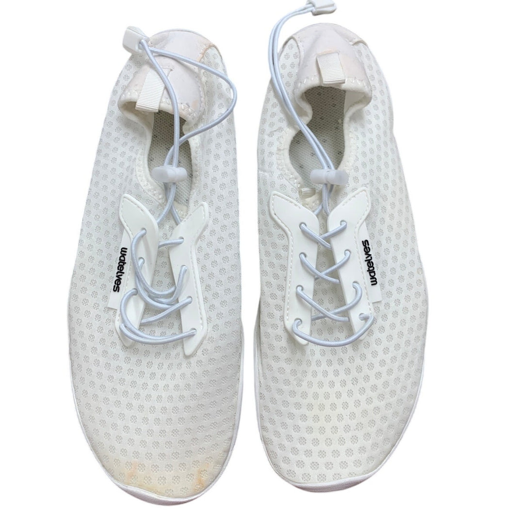 WateLves Womens Size 9.5 White Quick Dry Aqua Socks Pool Water Aerobics Shoes