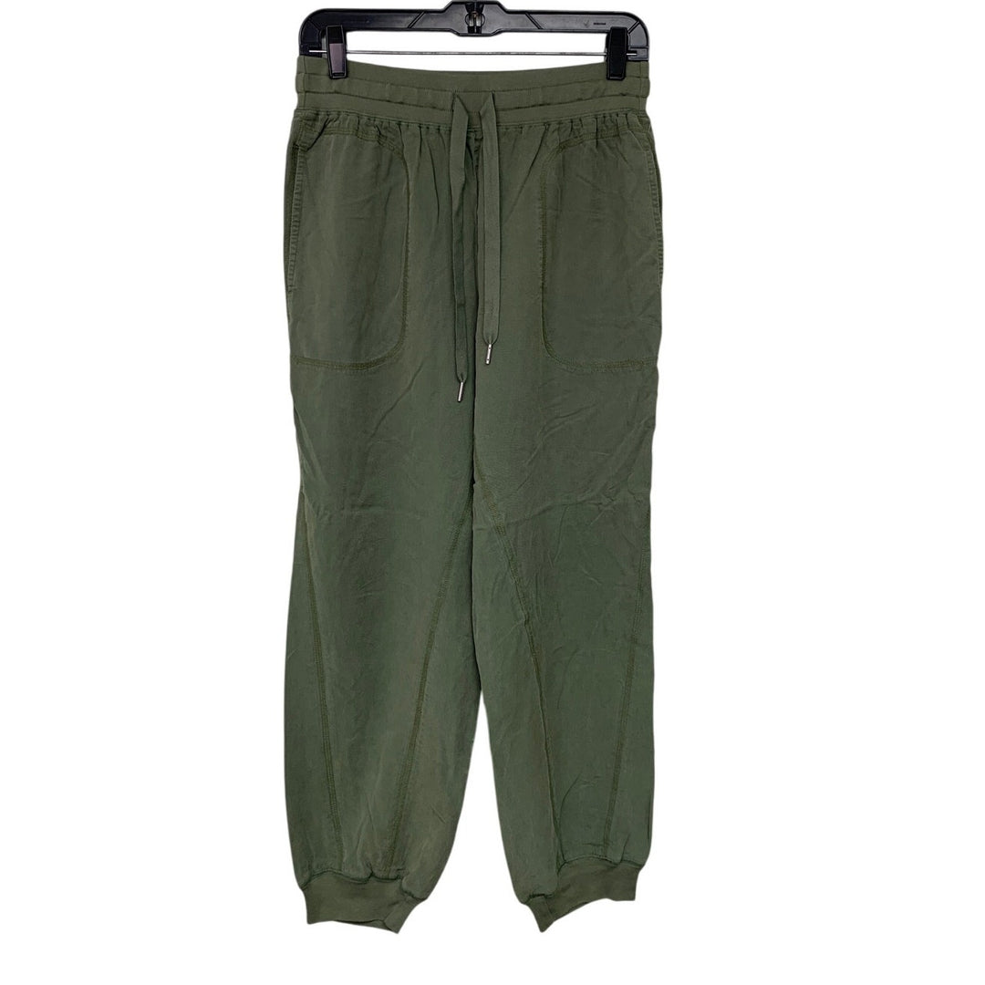New Aerie Womens Small Soft Green Stretch Elastic Drawstring Waist Jogger Pants