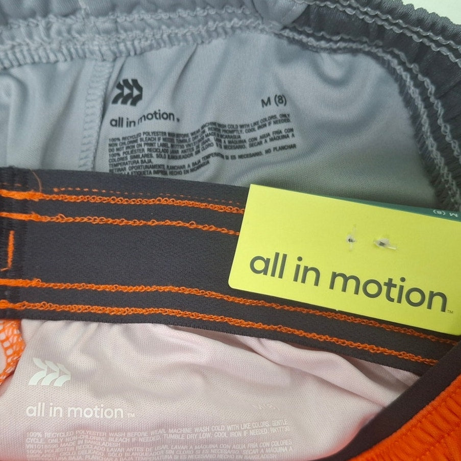 Lot of 2 New All in Motion Boys Medium Elastic Drawstring Waist Sport Shorts