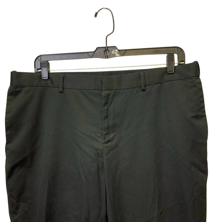Lot of 3 Perry Ellis Portfolio 40 X 30 Basic Black Flat Front Dress Pants