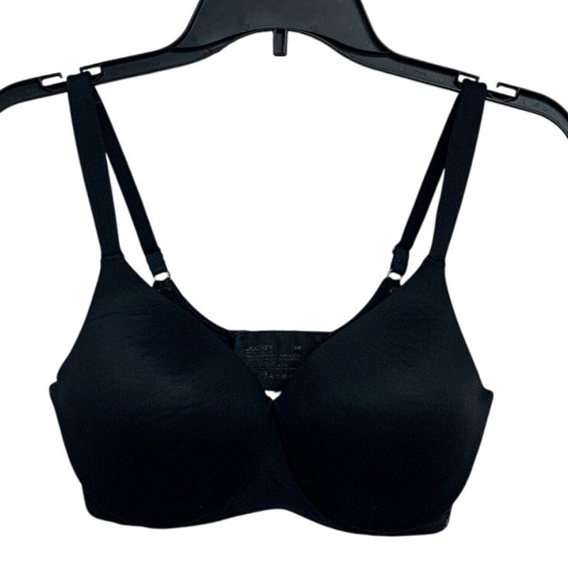 Jockey Womens Size 34B Black Thin Adjustable Strap Padded Underwire Bra